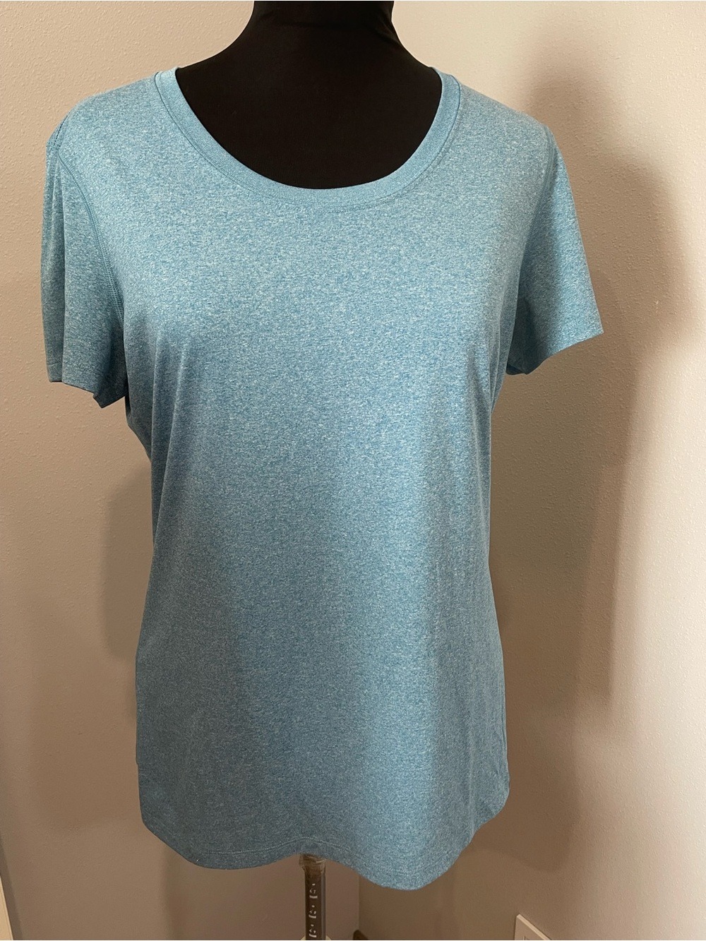 REI Tech Tee Shirt Hiking Top Moisture Wicking Blue Large EXC